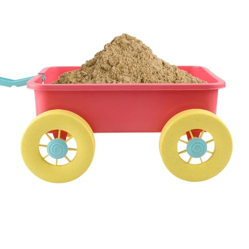 Spielen Sie Sandspielzeug - Geräumiger Organisator Kinder Graben Set | Smooth Fertig Sandbox Outdoor -Aktivitätswagen, Castle Formen von Generic