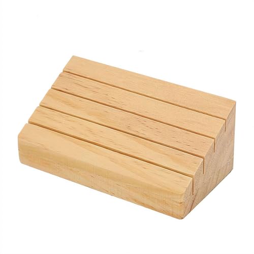 Spielkartenhalter aus Holz für Poker & Kartenspiele, 4 Slots Extra Wide Racks, Freihändige Kartenhalter für Erwachsene, Ältere, Familienspielabend (Tongmu M) von Generic