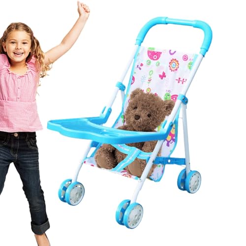 Spielkinderwagen – Kinderwagen, Spielhaus-Spielzeug regt die Fantasie an, schönes Design für Bär und Babydoll Spielkinderwagen – Kinderwagen, Spielhaus-Spielzeug regt die Fantasie an, schönes Design für Bär und Babydoll von Generic
