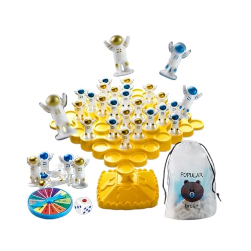 Spielspielzeug Zwei-Spieler-Spielbaum Eltern-Kind Interaktives Familien-Tisch-Puzzlespiel Montessori- Geburtstag Weihnachten Massenastronauten- für Kinder Erwachsene Kjn160 (B, 18x18x6) von Generic