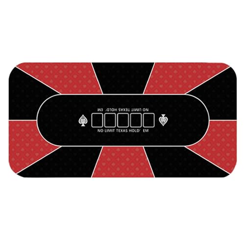 Spieltischabdeckung, große Spieltischmatte, 120 x 60 cm, rutschfeste Kartentischabdeckung, Tischmatte für Texas Holdem Poker, Spiele Spieltischabdeckung, große Spieltischmatte, 120 x 60 cm, rutschfeste Kartentischabdeckung, Tischmatte für Texas Holdem Poker, Spiele von Generic