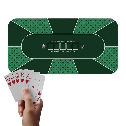 Spieltischabdeckung, große Spieltischmatte, 120 x 60 cm, rutschfeste Kartentischabdeckung, Tischmatte für Texas Holdem Poker, Spiele Spieltischabdeckung, große Spieltischmatte, 120 x 60 cm, rutschfeste Kartentischabdeckung, Tischmatte für Texas Holdem Poker, Spiele von Generic