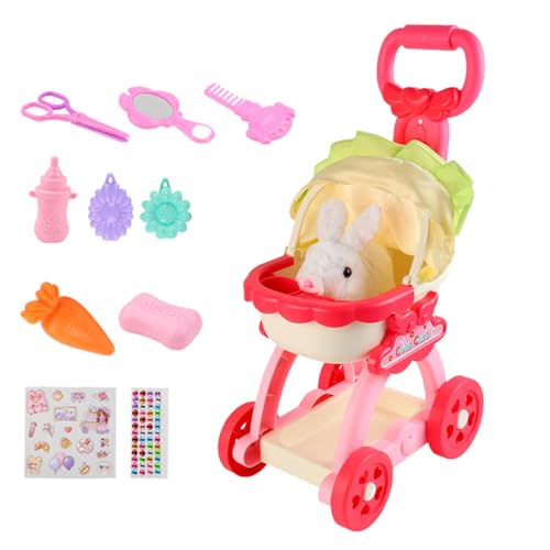 Spielwagen Set für Kinder, Spielset für Haustiere | Hundetransportbox aus Plüsch mit Track-Aufnahme | Pädagogische und lustige Fiktionsspiele Spiele Spiele von Generic