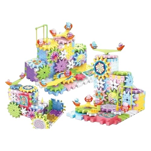 Spielzeug Für elektrische Blöcke - Kreatives rotierendes Bauspielzeug Für Kinder, Bildungskit Ab 3+, Mechanische Getriebe-Set, Lernprobleme Spielzeug P von Generic