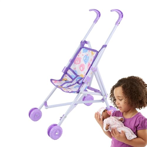 Spielzeug Kinderwagen für Mädchen, Rollenspiel Kinderwagen Spielzeug | Realistischer Spielwagen für Kinder | mit T-förmigem Gürtel, Simulationsspielzubehör Spielzeug Kinderwagen für Mädchen, Rollenspiel Kinderwagen Spielzeug | Realistischer Spielwagen für Kinder | mit T-förmigem Gürtel, Simulationsspielzubehör von Generic