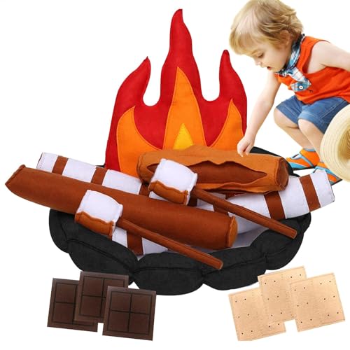 Spielzeug-Lagerfeuer-Set | 15 Stück gefälschtes Feuerspielzeug | Rollendes Lagerfeuer-Spielzeugset für Kinder. Dramatisches Spielspielzeug für und Mädchen. Puppencamping für Kinder im Vorschula Spielzeug-Lagerfeuer-Set | 15 Stück gefälschtes Feuerspielzeug | Rollendes Lagerfeuer-Spielzeugset für Kinder. Dramatisches Spielspielzeug für und Mädchen. Puppencamping für Kinder im Vorschula von Generic