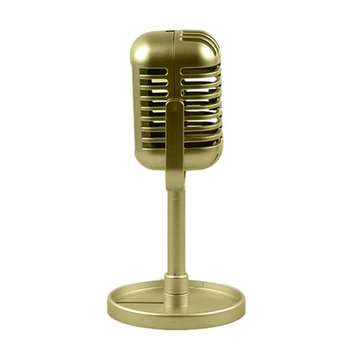 Spielzeug Mical | Retro Mikrofon Requisiten Bühne Tisch | Klassische Retro -Stil Mikrofon Prop Decor Für Party Dekoration Kostüm Rollenspiel Und Spiel Nacht Einfach, Eine Vintage-Atmosphäre Zu von Generic