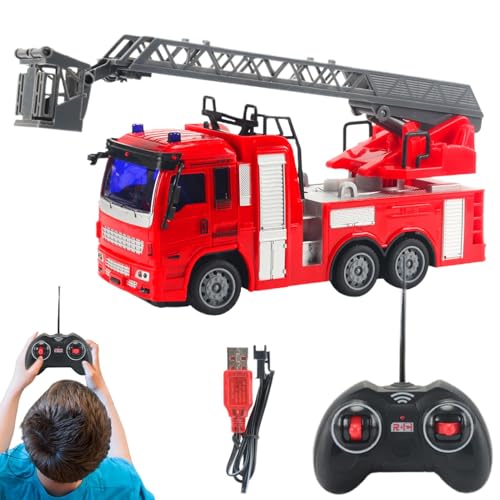 Spielzeug für Feuerwehrauto, ferngesteuertes Feuerwehrauto, Spielzeugauto, Feuerwehrauto-Modell für Kinder, Bautruck-Spielzeug mit Wander- bzw von Generic