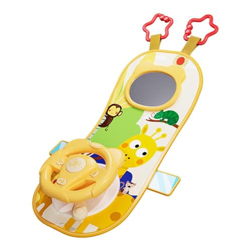 Spielzeug für Kinder | Spielen Sie das Lenkradspielzeug 'Mittelauto,Simulation,Gefälschte Fahrsimulation, Reisebegleiter für Kinderwagen, Auto Rücksitz Spielzeug für Baby von Generic