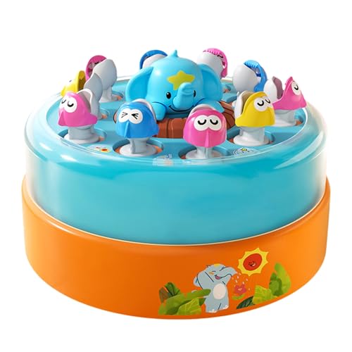 Spielzeug für Kinder im Vorschulalter, Spielset, drehbarer Drehteller zum Treten und Fangen von Spielzeug, tragbares Angeln und Angelspiele VDz348 (Blue, 18x18x9cm) von Generic