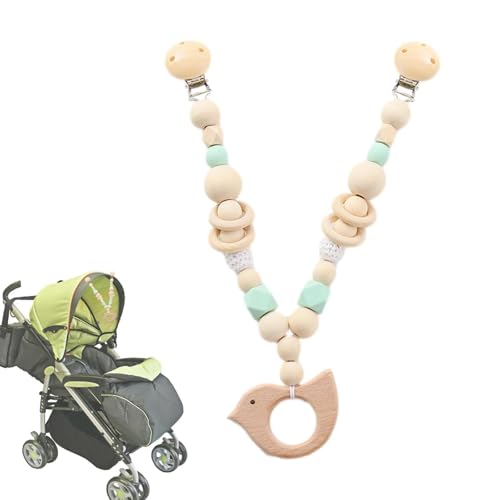 Spielzeug für Kinderwagen, hängende Wiege, Holzkette, sensorisches Spielzeug, niedlicher Tier-Kinderwagen, für Kleinkinder, , Mädchen, Spielzeug für Kinderwagen, hängende Wiege, Holzkette, sensorisches Spielzeug, niedlicher Tier-Kinderwagen, für Kleinkinder, , Mädchen, von Generic