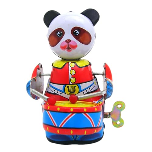 Spielzeug für Tiere aus Seil, Metall-Tier, Spielzeug-Roboter aus Metall, mit Panda-Wind-Up, interaktiver Roboter für Erwachsene und Kinder, Spielzeug in Tierform, Skulptur für von Generic