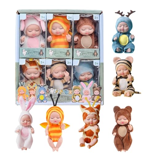 Spielzeug für wiedergeborene Puppen, Miniatur-Puppen, realistische und weiche Reborn-Puppen für Neugeborene, ultraweiches und bequemes Spielzeug für Hochzeiten, Bankette, Geburtstage Spielzeug für wiedergeborene Puppen, Miniatur-Puppen, realistische und weiche Reborn-Puppen für Neugeborene, ultraweiches und bequemes Spielzeug für Hochzeiten, Bankette, Geburtstage von Generic