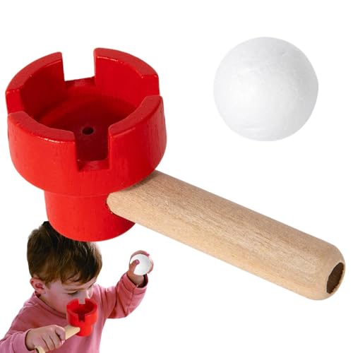 Spielzeug mit Blaskugeln, Spielzeug mit röhrenförmigen Kugeln, Spielzeug zum Ausblasen des Gleichgewichts des Balls | Schwimmende Bälle für Blasbutten, Feinmotorisches Geschicklichkeitsspiel von Generic