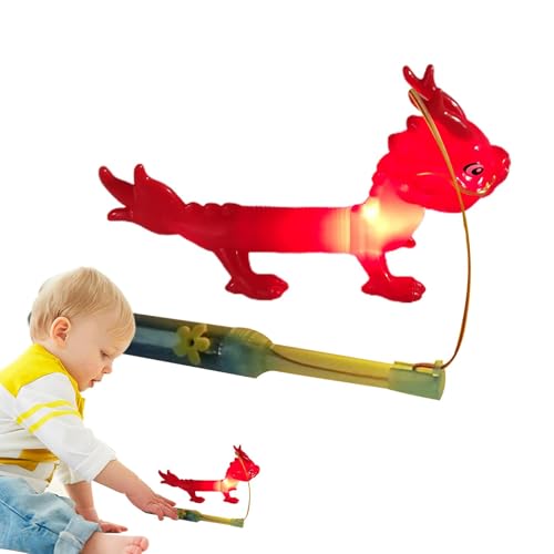 Spielzeug mit Saugnapf, sensorisches Spielzeug mit Pop-Röhren, Drachen-Spielzeug mit Saugnapf, Cartoon-Tier-Spielzeug für Strumpffüller, Partyzubehör, tragbares Spielzeug von Generic