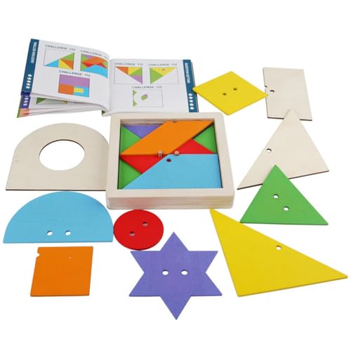 Spielzeug zum Sortieren und Stapeln, stapelbares Puzzlespiel, geometrische Bausteine aus Holz, pädagogisches Puzzle mit geometrischen Mustern, Stapelset Spielzeug zum Sortieren und Stapeln, stapelbares Puzzlespiel, geometrische Bausteine aus Holz, pädagogisches Puzzle mit geometrischen Mustern, Stapelset von Generic