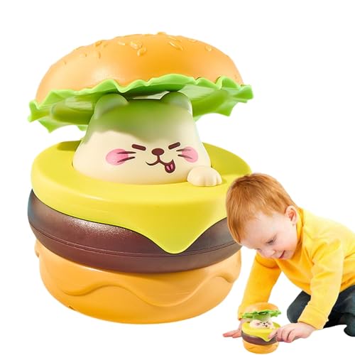 Spielzeugauto zum Zurückziehen Auto Spielzeug Push and Go | Tier in einem Hamburger Press and Go Car - Feinmotorikspielzeug für und Mädchen | Auto mit Reibung | edu Spielzeug von Generic