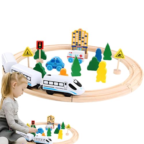 Spielzeugbahn-Sets, Eisenbahn-Set | Elektrische Züge mit Raupen aus Holz, Vorschul-Lernaktivitäten, interaktive Eisenbahn-Sets für Jungen Mädchen ab 3 Spielzeugbahn-Sets, Eisenbahn-Set | Elektrische Züge mit Raupen aus Holz, Vorschul-Lernaktivitäten, interaktive Eisenbahn-Sets für Jungen Mädchen ab 3 von Generic