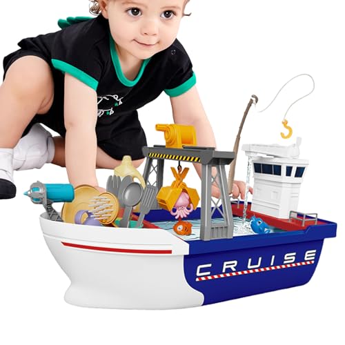 Spielzeugboote für Wasserspiele, Wasserangelspielzeug – Angelspiel Boot Brettspiel | Schwimmendes Angelspielzeug für Pool, lustiges Spiel für Kinder, Geschirrspüler-Set von Generic