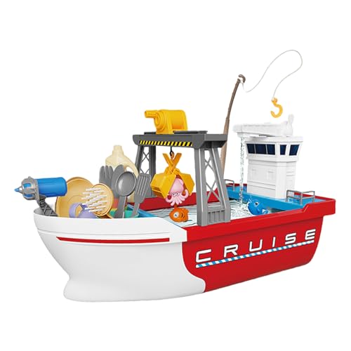 Spielzeugboote für Wasserspiele,Spielzeug zum Wasserfischen | Fischereibrett Spielboot | Schwimmendes Angelspielzeug für Pool, Fischerboot Spielzeug mit fließendem Wasser für Kinder, , Mädchen Spielzeugboote für Wasserspiele,Spielzeug zum Wasserfischen | Fischereibrett Spielboot | Schwimmendes Angelspielzeug für Pool, Fischerboot Spielzeug mit fließendem Wasser für Kinder, , Mädchen von Generic