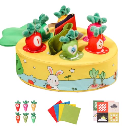 Spielzeugbox, Box für Kinder, sensorisches Karotten-Spielzeug, enthält 6 Karotten, Lernspielzeug zum Ziehen des Rettichs fördert die sensorische Entwicklung Spielzeugbox, Box für Kinder, sensorisches Karotten-Spielzeug, enthält 6 Karotten, Lernspielzeug zum Ziehen des Rettichs fördert die sensorische Entwicklung von Generic