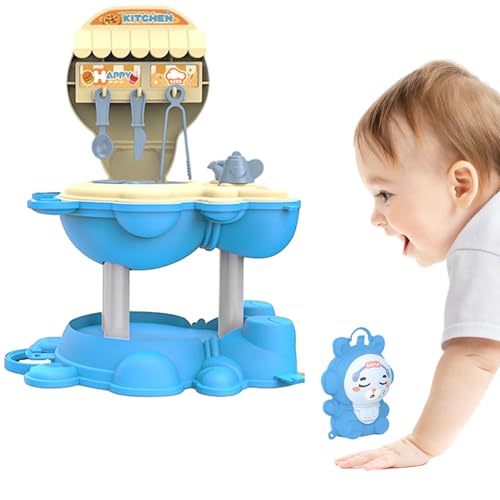 Spielzeugküche für Kleinkinder,Küchen-Kinderspielset - Spielzeug Küchenzubehör Essen Spielzeug,Tragbares interaktives Spielzeugküchengeschirr für Mädchen im Alter von 3–8 Jahren Spielzeugküche für Kleinkinder,Küchen-Kinderspielset - Spielzeug Küchenzubehör Essen Spielzeug,Tragbares interaktives Spielzeugküchengeschirr für Mädchen im Alter von 3–8 Jahren von Generic