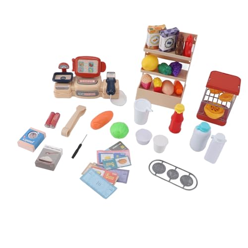 Spielzeugset für Registrierkasse, Hohe Simulation 42pcs Tun vor, DASS der Registrierkasse Spaß für Kleinkinder Hat von Generic