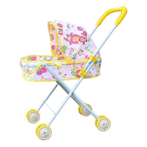 Spielzeugwagen - Mädchen Kinderwagen | Puppenwagen | Faltbare und einziehbare Canopy Kids Punchair | Einziehbares Spielen Spielzeug | Girls Dach Punchairs | Alter 3+ Kinder Geschenk Toy-Girl Dol Spielzeugwagen - Mädchen Kinderwagen | Puppenwagen | Faltbare und einziehbare Canopy Kids Punchair | Einziehbares Spielen Spielzeug | Girls Dach Punchairs | Alter 3+ Kinder Geschenk Toy-Girl Dol von Generic