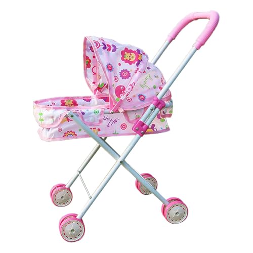 Spielzeugwagen - Mädchen Kinderwagen | Puppenwagen | Faltbare und einziehbare Canopy Kids Punchair | Einziehbares Spielen Spielzeug | Girls Dach Punchairs | Alter 3+ Kinder Geschenk Toy-Girl Dol Spielzeugwagen - Mädchen Kinderwagen | Puppenwagen | Faltbare und einziehbare Canopy Kids Punchair | Einziehbares Spielen Spielzeug | Girls Dach Punchairs | Alter 3+ Kinder Geschenk Toy-Girl Dol von Generic
