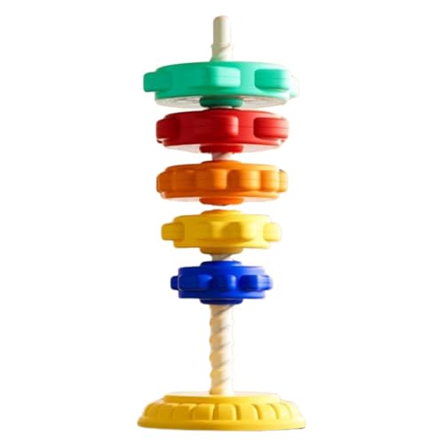 Spin Stacker Spielzeug, Spinner Stacker | Spielzeug zur Rotation der Batterie in Regenbogenfarben, stapelbares Spin Spielzeug für Kleinkinder, stapelbares Spielzeug mit Bogen-Ringen für Mädchen und Spin Stacker Spielzeug, Spinner Stacker | Spielzeug zur Rotation der Batterie in Regenbogenfarben, stapelbares Spin Spielzeug für Kleinkinder, stapelbares Spielzeug mit Bogen-Ringen für Mädchen und von Generic
