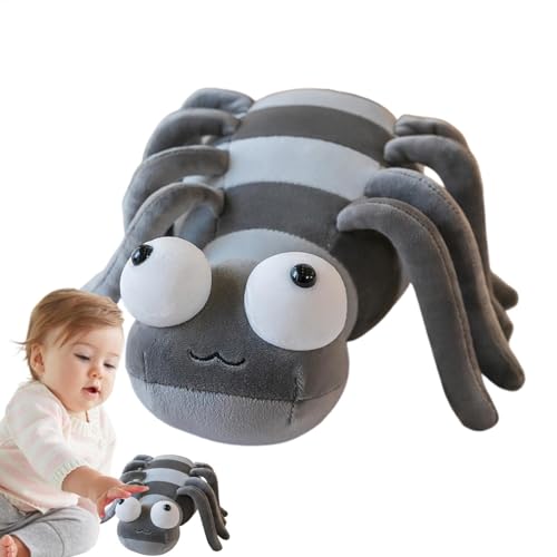 Spinnen-Plüschtiere, 30,5 cm (11,81 Zoll), Plüschtiere, Halloween-Tiere, kuscheliges Plüschtier für Halloween-Geburtstagsparty von Generic