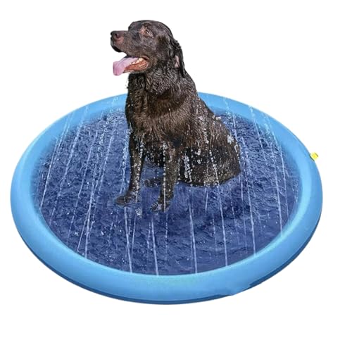Splash Pad - Slip Splash Matte | Swimmingpool -Spielmatte | Interaktives Wasserdichtes Wasserspielzeug Für Outdoor -Spiele Summer Beach Reisen Geburtstagsfeiern Park Spielplätze Haustiere Community Ev Splash Pad - Slip Splash Matte | Swimmingpool -Spielmatte | Interaktives Wasserdichtes Wasserspielzeug Für Outdoor -Spiele Summer Beach Reisen Geburtstagsfeiern Park Spielplätze Haustiere Community Ev von Generic