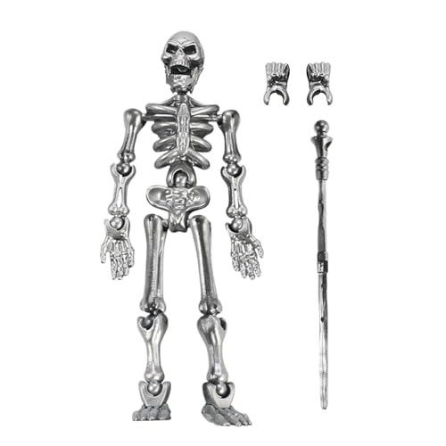 Spooky Bone Warrior – Flexibles Skelettposing, gruseliges Design | Spukendes dekoratives Accessoire, mobiles Spielzeug, realistische Horrorfigur, Macabre-Displaymodell, perfekt Spooky Bone Warrior – Flexibles Skelettposing, gruseliges Design | Spukendes dekoratives Accessoire, mobiles Spielzeug, realistische Horrorfigur, Macabre-Displaymodell, perfekt von Generic