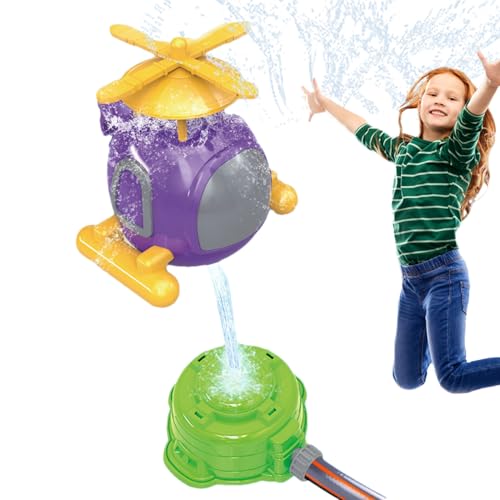 Sprinkler im Freien für Wassersprinkler für | Sprinkler Bewässerungshof-Spielzeug – Hubschrauber-Design, Spritzaktivitäten, cooler Outdoor-Spaß für und Mädchen von Generic