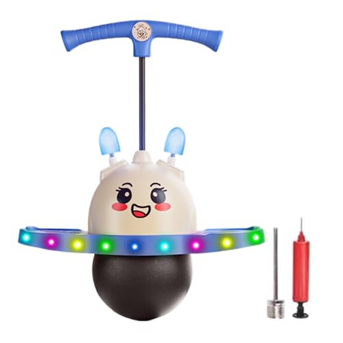 Sprungball, für den Außenbereich, aufblasbar für Kinder, mit buntem Lichtgerät und Beleuchtung mit Hasenohren, Brückenspiele von Generic