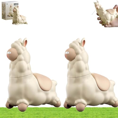 Spuckendes Lama-Wasserspielzeug, interaktiver Alpaka-Wassersprüher mit Kopfschütteln, Bezaubernder Mini-Tier-Spritzer-Blaster, lustiges Alpaka-Poolspielzeug(2pcs) von Generic