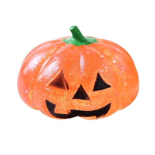 Squeeze Spielzeug KürbisSpielzeug, Anti Stress Spielzeug,Squeeze Toy,Halloween Spielzeugs Geschenke für Erwachsene und Kinder (Orange, 8cm) von Generic