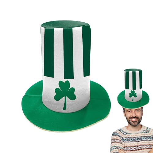 St Patricks Day, St Patricks Day Shamrock Hut | Irish Top Hat Shamrock Leprechaun Headwear - St Patricks Tagezubehör, Baum Topper Fotoprops für Erwachsene Jugendliche, Partygäste St Patricks Day, St Patricks Day Shamrock Hut | Irish Top Hat Shamrock Leprechaun Headwear - St Patricks Tagezubehör, Baum Topper Fotoprops für Erwachsene Jugendliche, Partygäste von Generic