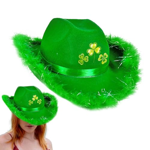 St. Patrick's Day Cowboyhut St. Patricks Patricks Day Cowgirl Hut Cowboyhut Cowboy Caps Glück St. Patrick's Day Shamrock Cowgirl Caps für Männer Frauen Frauen Kostüm Ereignisse Parade St. Patrick's Day Cowboyhut St. Patricks Patricks Day Cowgirl Hut Cowboyhut Cowboy Caps Glück St. Patrick's Day Shamrock Cowgirl Caps für Männer Frauen Frauen Kostüm Ereignisse Parade von Generic