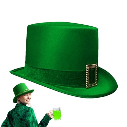 St. Patrick's Day Hut Grüner Zylinder Herren Grüner Hut Karneval Grüner Hut St Patricks Day Grüner Zylinder Hut Herren Grüner Zylinder Kinder St Patrick's Day Accessories Grüner Zylinder von Generic