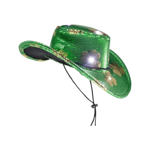 St. Patrick's Day Irish Party Hut Blatt Zylinder für Feiern Aufführungen Kostüm Erwachsene Wintermütze Herren Ohrenklappen von Generic