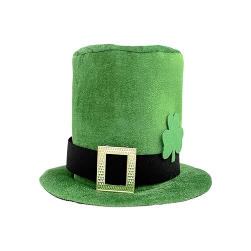 St. Patrick's Day Irish Party Hut Blatt Zylinder für Feiern und Aufführungen Kappe Mit Ohrenklappen Herren Mit 3 von Generic