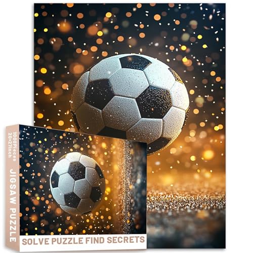 Stadionlichter Bokeh Fußball-Puzzle, 1000 Teile, 50 x 70 cm, bunt, DIY-Puzzle, Heimdekoration, Geschenke, Familienpuzzle, perfekt für Spieleabende Stadionlichter Bokeh Fußball-Puzzle, 1000 Teile, 50 x 70 cm, bunt, DIY-Puzzle, Heimdekoration, Geschenke, Familienpuzzle, perfekt für Spieleabende von Generic
