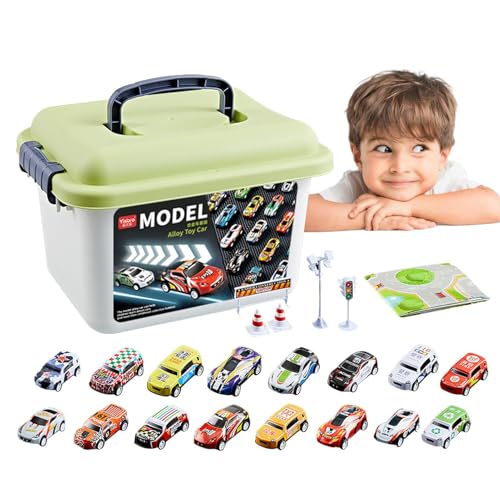Stärken Sie Ihre Sammlung mit Rennwagen, die mit realistischen Verhältnissen mit Rennwagen entworfen wurden - kleine Autos ziehen sich zurück, Modellautos aus Legierung im Maßstab 1:6 von Generic