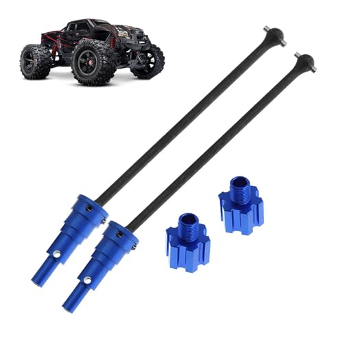 Stahl-Antriebswelle vorne und hinten, universelle Antriebswelle, Update 10 mm, CVD, kompatibel mit Traxxas 1/5 X-MAXX 8S 7750X 7768 RC Auto-Antriebswellen, Update Teile, Blau Stahl-Antriebswelle vorne und hinten, universelle Antriebswelle, Update 10 mm, CVD, kompatibel mit Traxxas 1/5 X-MAXX 8S 7750X 7768 RC Auto-Antriebswellen, Update Teile, Blau von Generic