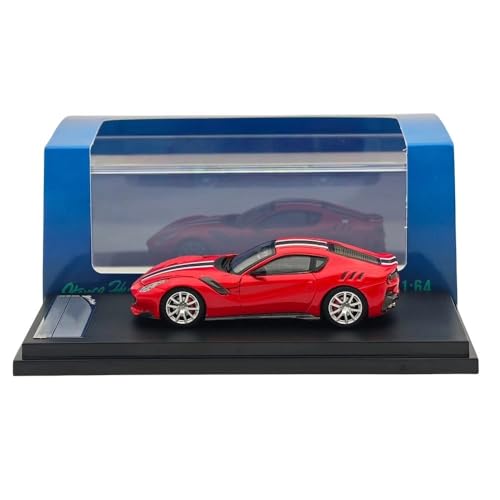 Stance Hunters SH 1/64 F12 TDF Hood Opens Red Pull Flower Diecast Models Car Miniature Limited Collection Toy Vehicle Models von Generic