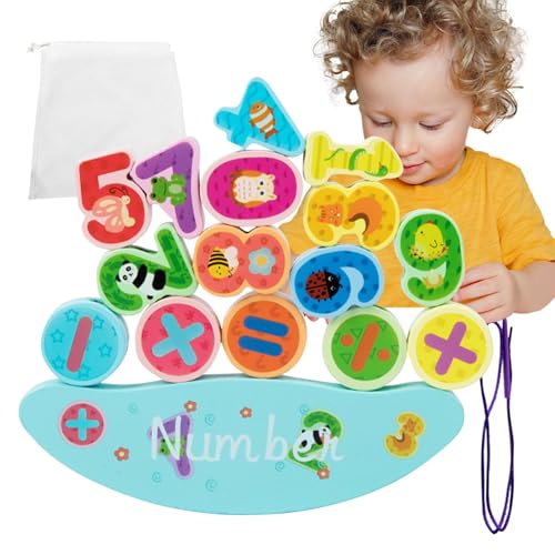 Stapel-Balance-Set, Stackblock-Set, Seilblöcke, Lernspielzeug für Gleichgewichtsaktivitäten, Feinmotorik-Spiel für Kinder in Ede Stapel-Balance-Set, Stackblock-Set, Seilblöcke, Lernspielzeug für Gleichgewichtsaktivitäten, Feinmotorik-Spiel für Kinder in Ede von Generic