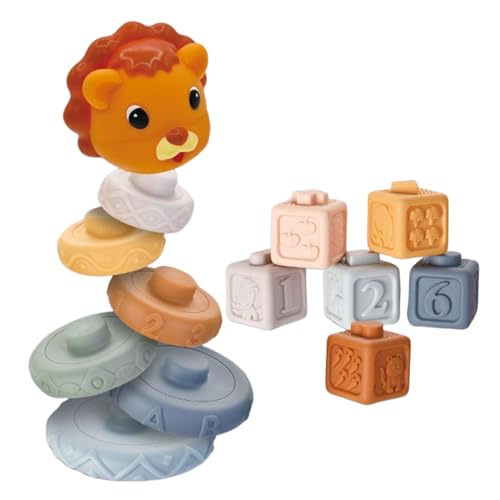 Stapel -Spielzeugsteine, Gesteinsbausteine - Bunte tiergeformte Sortierblöcke - Tabletop Building Multifunktionales Bildungslernspiel für das Lernen für Outdoor, Reisen, Auto Stapel -Spielzeugsteine, Gesteinsbausteine - Bunte tiergeformte Sortierblöcke - Tabletop Building Multifunktionales Bildungslernspiel für das Lernen für Outdoor, Reisen, Auto von Generic