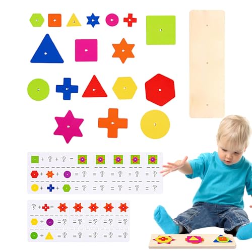 Stapelbare Spielzeugsortierformen, Kombinationspuzzle Set Geometrische Formen | Stapelbare Bausteine mit geometrischen Formen | Vorskel-Lernformen Set von Generic
