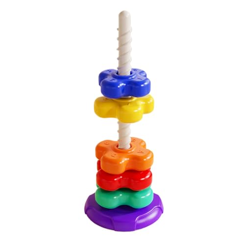 Stapelbarer Bogenturm | Stapelbares Spinnerturm-Spielzeug | Lernspielzeug und interaktives Lernspielzeug, pädagogisches Spielzeug zur Hand-Augen-Koordination für 3 Jahre und mehr von Generic